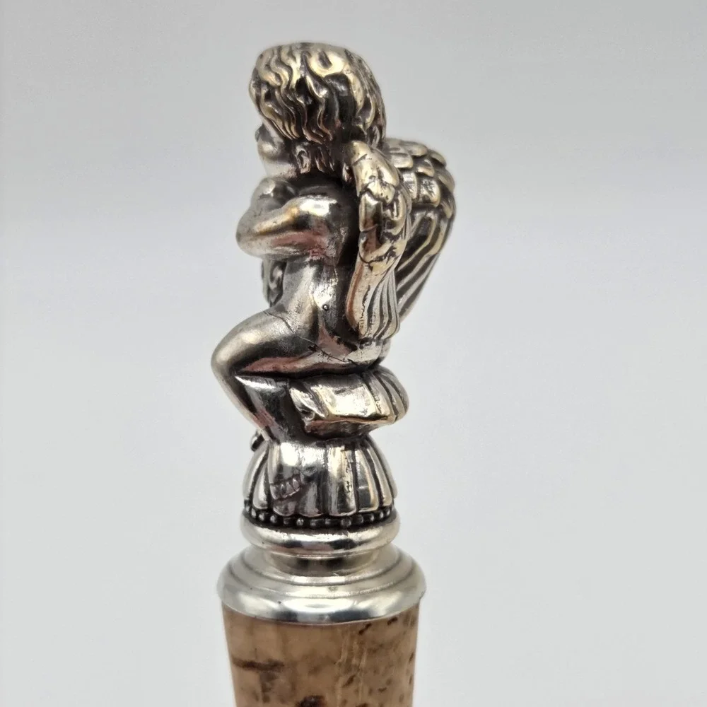 Brighton Silver Tone Cupid Wine Cork Stopper